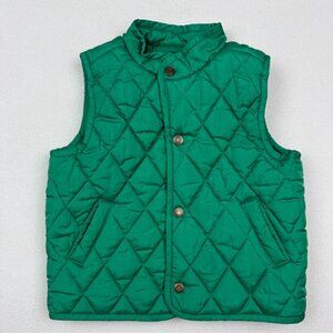 JANIE & JACK‎ Quilted Barn Vest Size 12-18 Mos Baby Kelly Green * Read